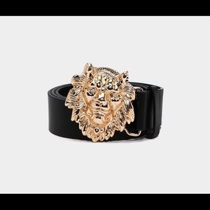 Nasty Gal gold lion belt